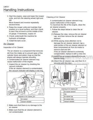 Photo 3 - Baroness LM551 Owners Operating Manual 5-Unit Reel Mower