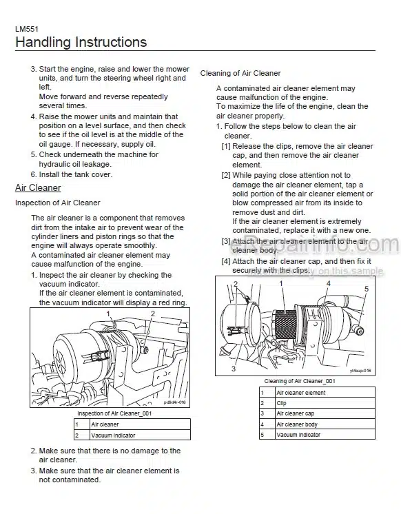 Photo 1 - Baroness LM551 Owners Operating Manual 5-Unit Reel Mower