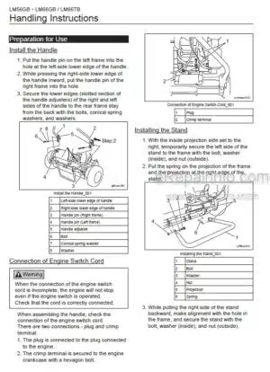 Photo 6 - Baroness LM56GB LM66GB LM66TB Owners Operating Manual Walk Behind Greens Mower