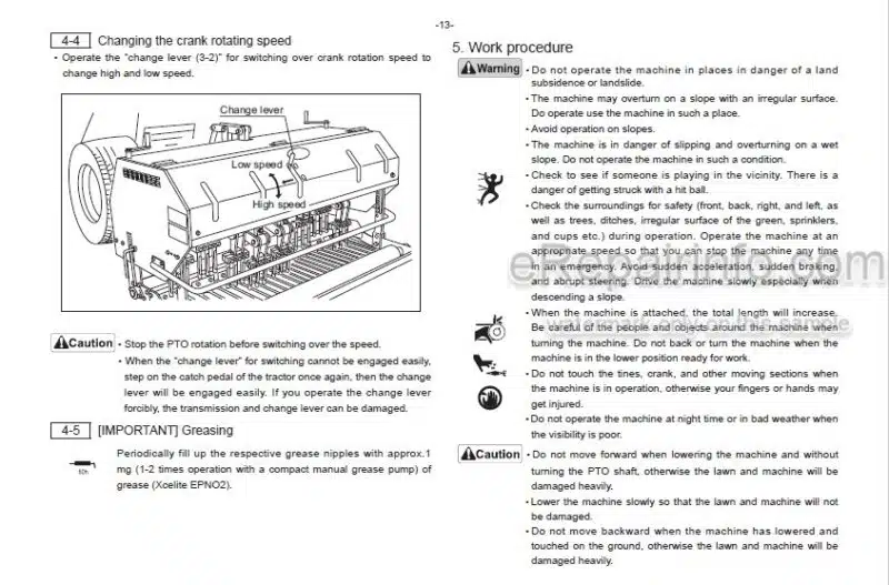 Photo 1 - Baroness TDA1600 Owners Operating Manual Tractor Mounted Aerator