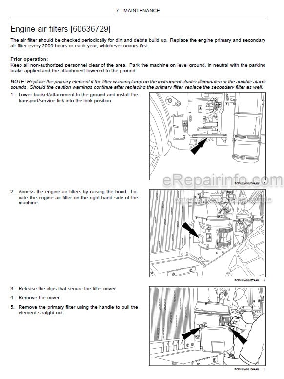 Photo 1 - Case 1021F 1121F Tier 2 Operators Manual Wheel Loader 47557863