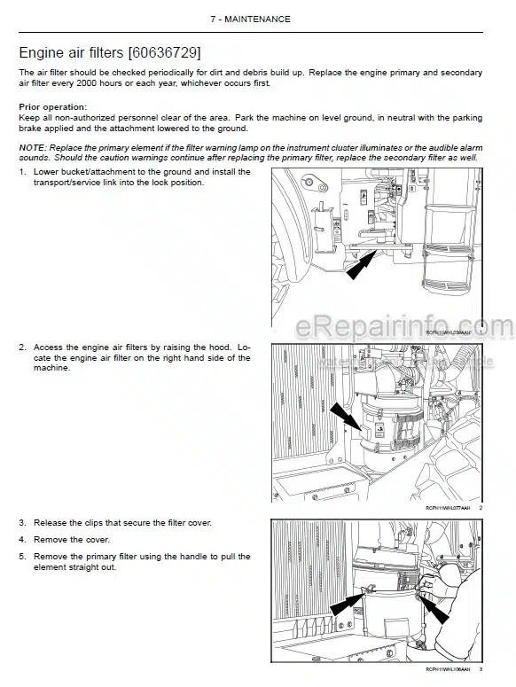 Photo 1 - Case 1021F 1121F Tier 2 Operators Manual Wheel Loader 47557863