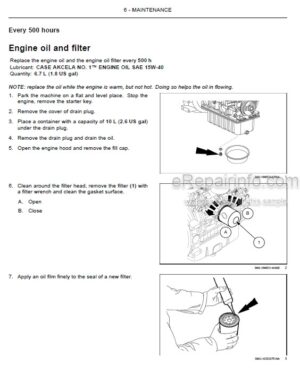 Photo 3 - Case CX37C Operators Manual Mini Excavator 48057994