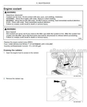 Photo 2 - Case CX60C Operators Manual Mini Excavator 51486170
