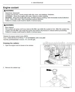 Photo 2 - Case CX60C Operators Manual Mini Excavator 51486170