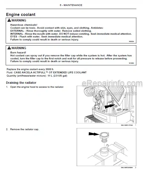 Photo 1 - Case CX60C Operators Manual Mini Excavator 51486170