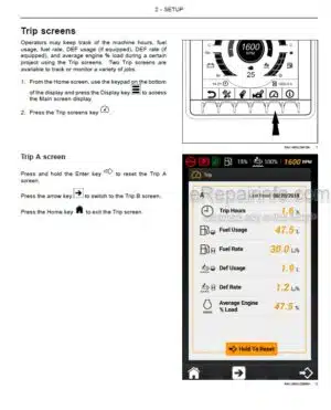 Photo 2 - Case SR175B To TV450B B Series Equipment Manual LCD Multifunctional Display For Skid Steer Compact Track Loader 515059957