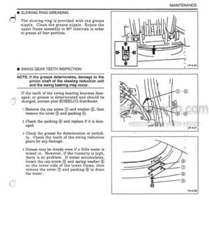 Photo 7 - Kobelco SK100 SK120 SK120LC Operators Manual Hydraulic Excavator S2LP1012E-00 SN2