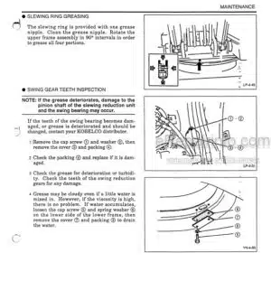 Photo 6 - Kobelco SK110 SK130 SK130LC Mark IV Operators Manual Hydraulic Excavator YPUK95S002OM