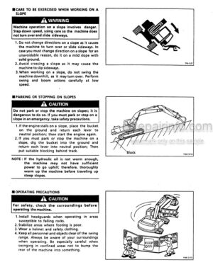Photo 2 - Kobelco SK100 SK120 SK120LC Mark IV Operators Manual Hydraulic Excavator YPUK95S001OMNA