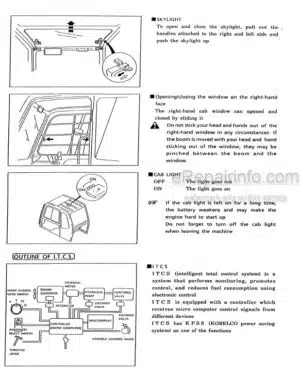 Photo 1 - Kobelco SK100 SK120 SK120LC Operators Manual Hydraulic Excavator S2LP1012E-00 SN2