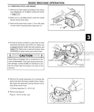 Photo 6 - Kobelco SK25SR SK30SR SK35SR Operators Manual Hydraulic Excavator S3PW0003E-00 SN2