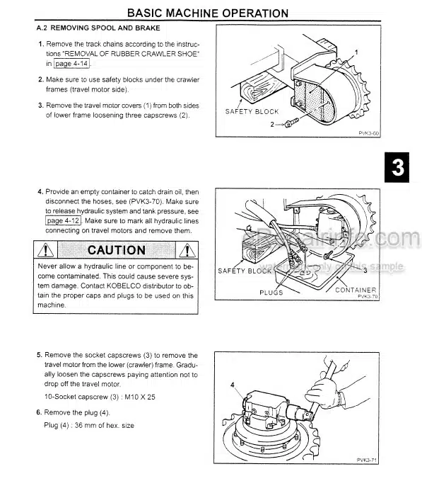 Photo 1 - Kobelco SK25SR-2 Operators Manual Hydraulic Excavator S2PV00002ZE-02