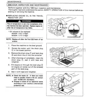 Photo 1 - Kobelco SK25SR SK30SR SK35SR Operators Manual Hydraulic Excavator S3PW0003E-00 SN2