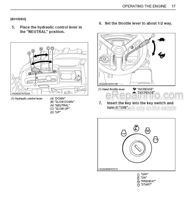 Photo 1 - Kubota B3150 B3150SU Operators Manual Tractor 6C435-6311-1