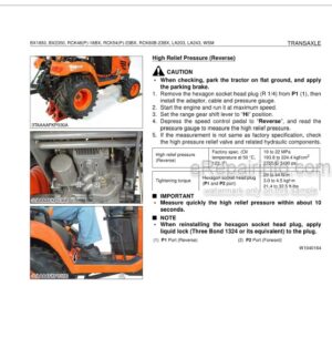 Photo 5 - Kubota BX1880-AU To RCK54D-26BX Workshop Manual Tractor Rotary Mower 9Y111-18054