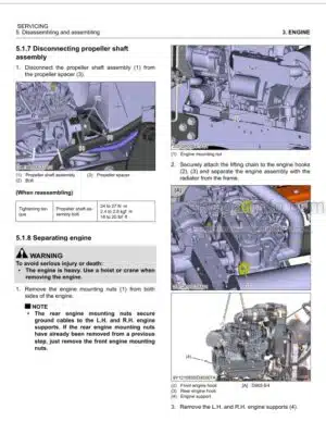 Photo 5 - Kubota BX23S-AU LA340AU BT603 RCK54D RCK60D RCK54 RCK60B Workshop Manual Tractor Front Loader Backhoe Rotary Mower 9Y111-18062