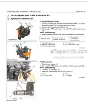 Photo 1 - Kubota BX25 LA240 BT601 RCK54 RCK54P RCK60B Workshop Manual Tractor Front Loader Backhoe Rotary Mower 9Y111-01970