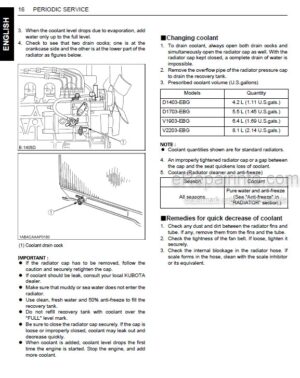 Photo 7 - Kubota F2890 F3690 Operators Manual Front Mower K3603-6291-1