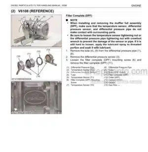 Photo 2 - Kubota DPF Handling Manual Workshop Manual Diesel Particular Filter For Diesel Engine 9Y111-07331