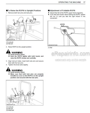 Photo 8 - Kubota F2890 F3690 Operators Manual Front Mower K3603-6291-1