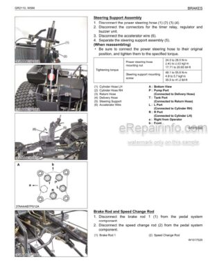 Photo 3 - Kubota GR2110 RCK48GR Workshop Manual Mower 9Y111-01050