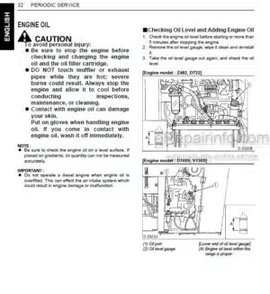 Photo 5 - Kubota KJ-S130VX-AUS To KJ-T210VX Operators Manual Diesel Generator G3601-8911-8