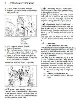 Photo 4 - Kubota K008-3 Operators Manual Compact Excavator RA028-8222-2
