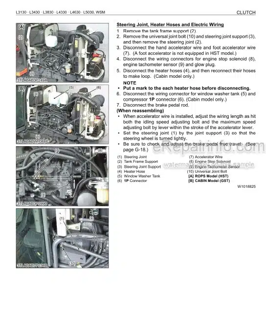 Photo 1 - Kubota L3130 L3430 L3830 L4330 L4630 L5030 Workshop Manual Tractor 97897-13050