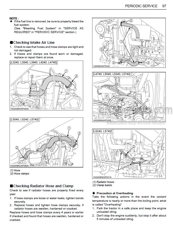 Photo 1 - Kubota L3240-3 To L5740-3 Operators Manual Tractor TD270-1957-4 TD277-1974-1