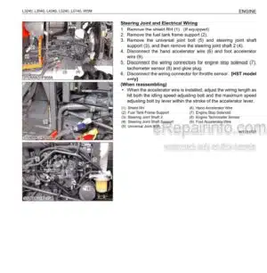 Photo 10 - Kubota L3240 L3540 L4240 L5240 L5740 Workshop Manual Tractor 9Y111-01091