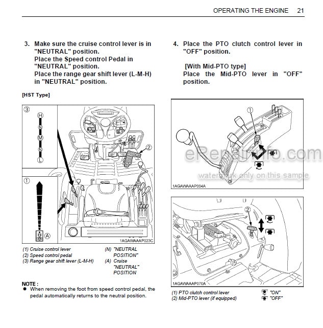 Photo 1 - Kubota L3240 To L5740 Operators Manual Tractor TD170-1974-2 TD177-1974-3