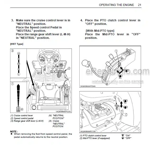 Photo 1 - Kubota L3240 To L5740 Operators Manual Tractor TD170-1974-2 TD177-1974-3