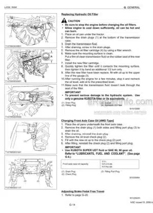 Photo 8 - Kubota L4300 Workshop Manual Tractor 97897-12793
