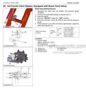 Photo 1 - Kubota LA1153AU LA1353AU Workshop Manual Front Loader 9Y111-04012