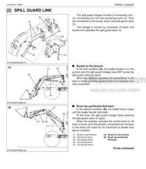 Photo 3 - Kubota LA1403AU Workshop Manual Front Loader 9Y111-05460