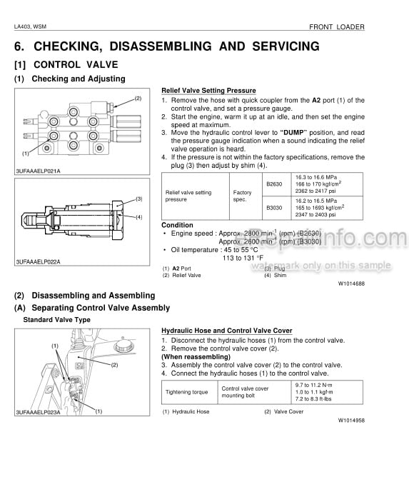 Photo 1 - Kubota LA403 Workshop Manual Front Loader 9Y011-17250