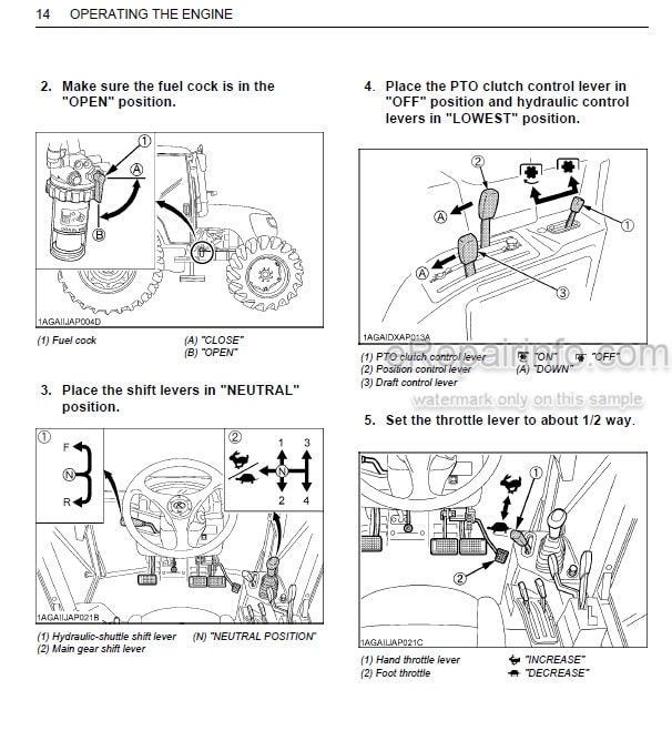 Photo 1 - Kubota M108S Operators Manual Tractor 3N606-9971-1