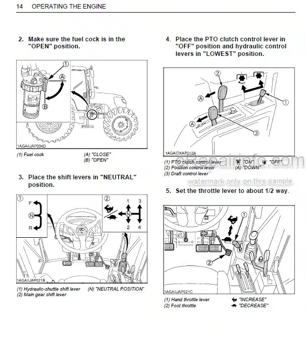 Photo 1 - Kubota M108S Operators Manual Tractor 3N606-9971-1