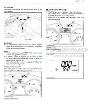 Photo 9 - Kubota M6040 M7040 M8540 M9540 Operators Manual Tractor 3C793-9971-1