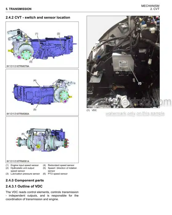 Photo 1 - Kubota M7-132 M7-152 M7-172 Workshop Manual Tractor 9Y111-19532