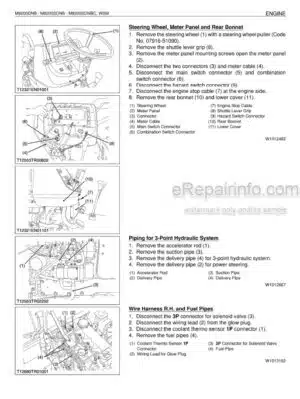 Photo 3 - Kubota M8200DNB M8200SDNB M8200SDNBC Workshop Manual Supplement Tractor 9Y011-12321