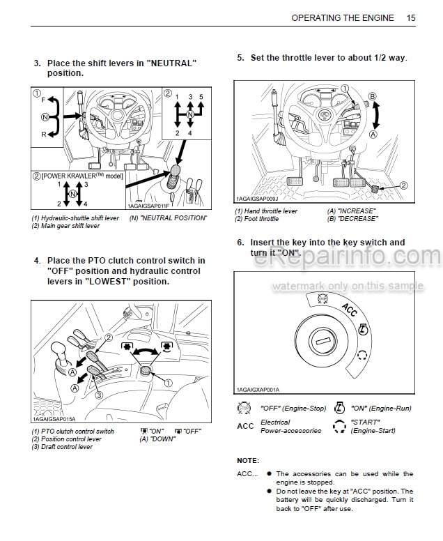 Photo 1 - Kubota M8540 Narrow Operators Manual Power Krawler Tractor 3C877-9971-4