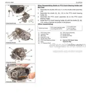 Photo 4 - Kubota MX5100 Workshop Manual Tractor 9Y111-05310