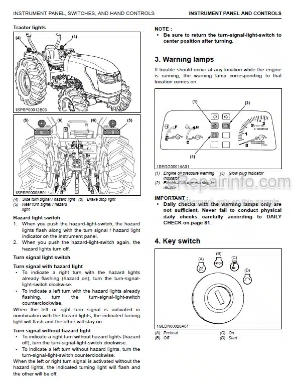 Photo 1 - Kubota MX5200 Operators Manual Tractor TC457-1974-2