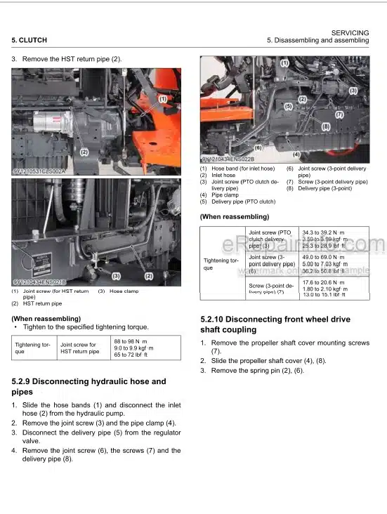 Photo 1 - Kubota MX5200 Workshop Manual Tractor 9Y111-19580