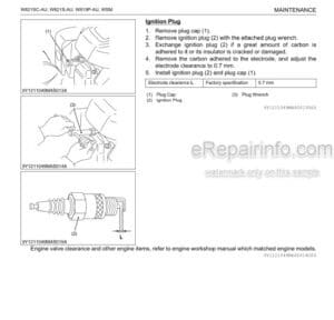 Photo 5 - Kubota W821SC-AU W821S-AU W819P-AU Workshop Manual Walk Behind Mower 9Y111-10490