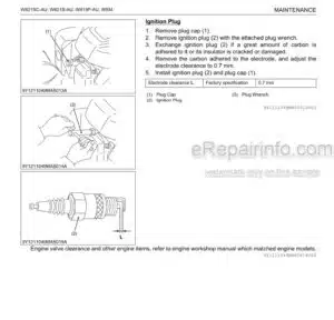 Photo 5 - Kubota W821SC-AU W821S-AU W819P-AU Workshop Manual Walk Behind Mower 9Y111-10490