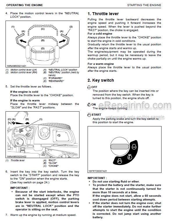 Photo 1 - Kubota Z231BR-AU To Z251KH-AU Operators Manual Zero Turn Mower K3014-7127-1