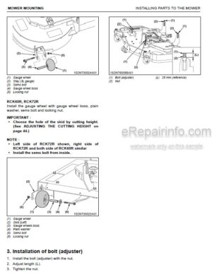 Photo 8 - Kubota ZD1211-AU ZD1221R-AU ZD1221L-AU ZD1221RL-AU Operators Manual Zero Turn Mower K3444-7126-1